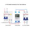 5-80A DDM15SC LCD Digital Display Single Phase Din Rail Electronic Energy KWh Meter Single Phase Din Rail Energy Meter KWh Meter