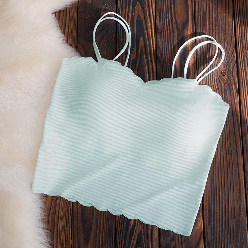 No Trace Chest Cushion Base No Bra Camisole Underwear for Women In Summer Wearing Inside and Outside Beautiful Back Thin Design