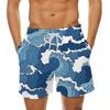 Men's 3D Print Shorts with Drawstring, Breathable & Versatile New Arrival