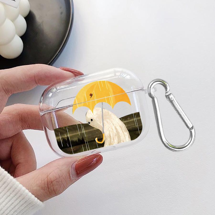 Clear Earphone Cases Cover Case For Airpods Pro3 Pro2 1 Pro 4 3 2 Oil Painting Ghost
