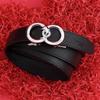 Women's Top Grain Leather Automatic Buckle Belt