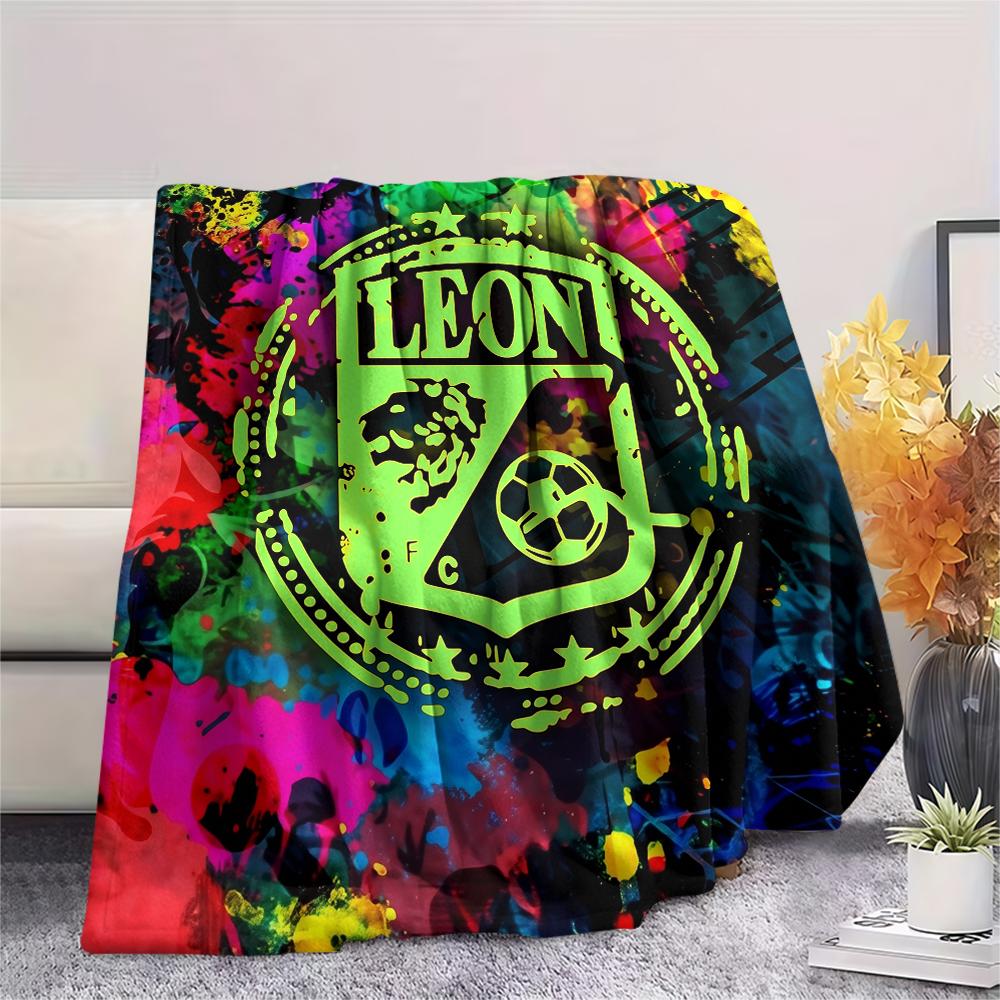Leon FC,pattern Flannel Blanket, High Quality Comfortable for All Seasons, Home Decor, Warmth and Comfort, Perfect for Gifts.
