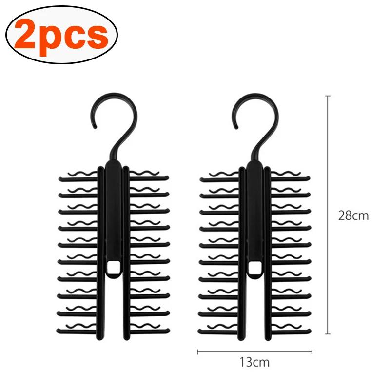 Adjustable Tie Storage Rack 360 Degree Rotating Household Men'S Tie Shelf Belt Silk Scarf Holder Cabinet Organizer Hangers Rack