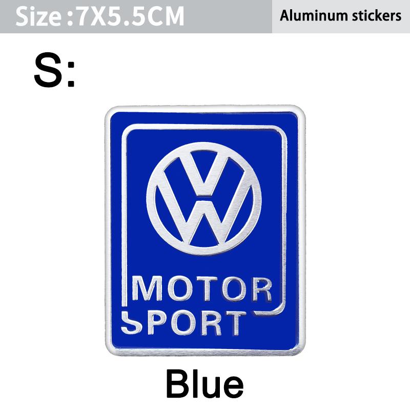 For VW Volkswagen Jetta MK5 Golf 1Pcs Car Styling Aluminum Alloy Badge Sticker For Volkswagen GTI R-Line R Polo Golf Passat Scir