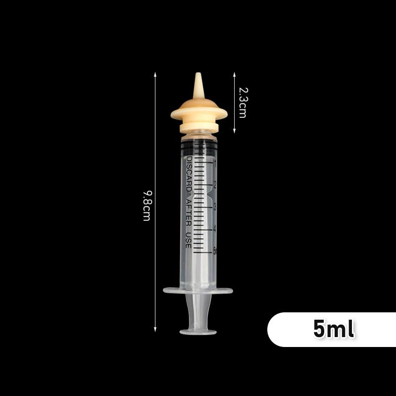 Pet Bird Feeding Nipple Newborn Dog Cat Feeding Pacifier Hamster Mini Pet Small Dog Feeding Bottle Syringe with Silicone Nipple