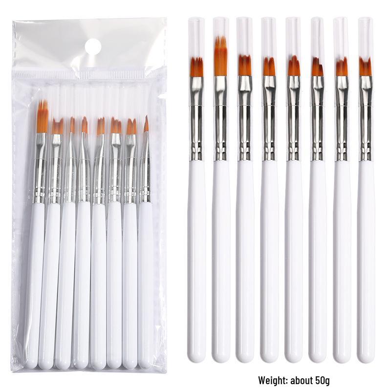Cross-Border Nail Art Brush Set - Flower, Serrated, Petal, Painting & Liner Brushes