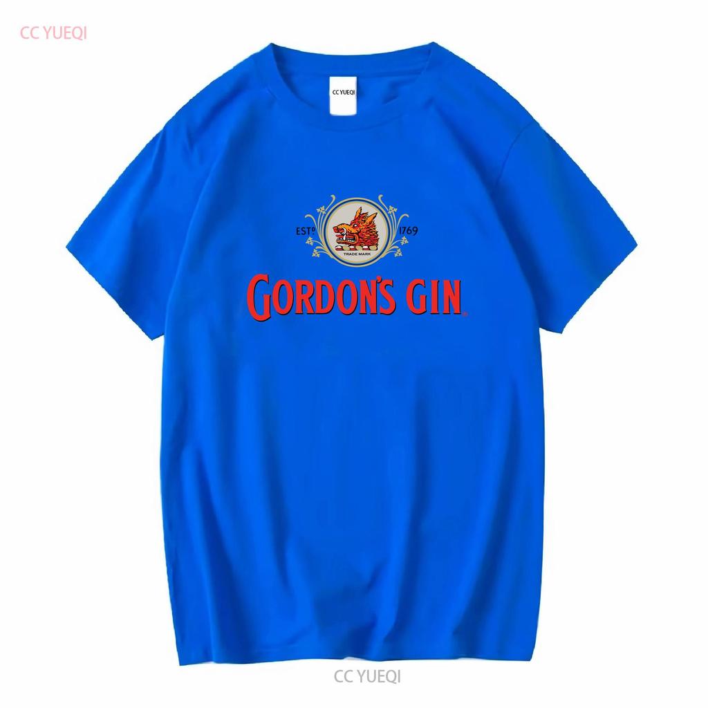 Gordons Dry Gin Logo T-Shirt Vintage Schweres Baumwoll-S 3X Kostenloser Versand USA lange oder kurze Ärmel Vintage Gewaschene Grafik Unisex