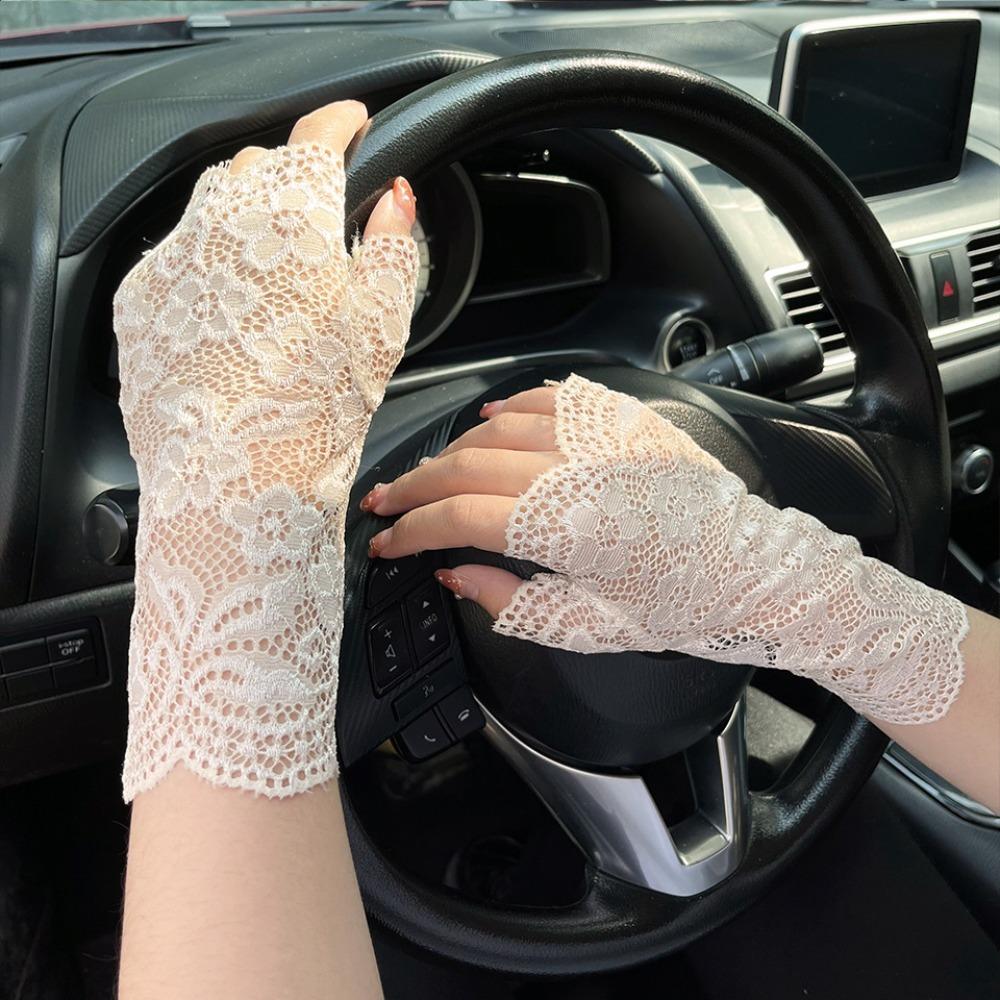 Lace Gloves Bridal Wedding Gloves Sunscreen Gloves Armguard Hot Sale Lace Gloves  Cycling Driving