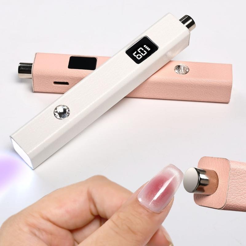 Rechargeable Magnetic Nail Dryer Cats Eye Leather Finish Light Gels Polish Curing System