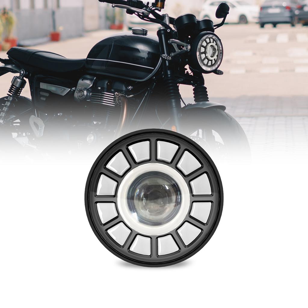 5.75 Inch LED Headlight, 5-3/4 Inch Motorcycle Headlight with DRL/Turn Signal/Low Beam/High Beam IP67 Waterproof Headlight for Motorcycles Cars