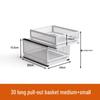 Multi-layer Pull-Out Kitchen Storage Basket for Snacks, Seasonings, and Jars