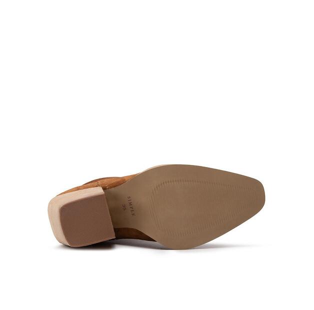 Простые ботильоны SL-54-02-000057 Коричневые