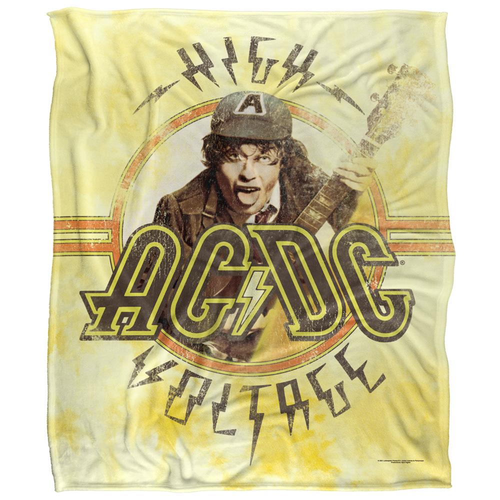 AC/DC High Voltage Silky Tie Dye Supersoft Blanket