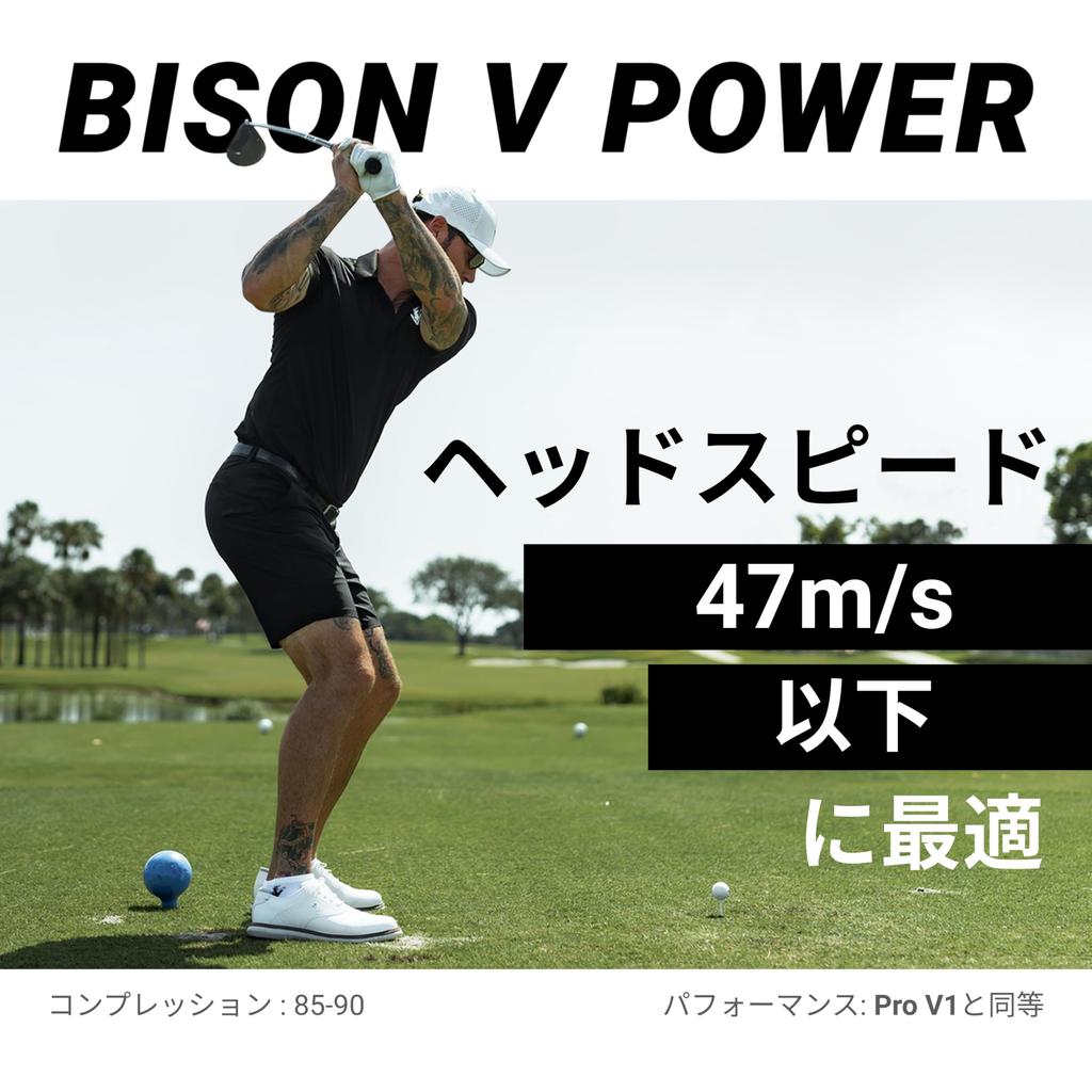 Trust Bison V Power Golf Overwhelming Stop Where You and Comfortable Urethane Official Balls for Head Speeds Up to 47 1 Dozen Pearl Balls Distance,