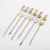 2pcs 5pcs Stainless Steel Ribbon Leather Ends Lobster Claw Clasps Extension Chain Connector Fastener Clasps Bracelet DIY Making