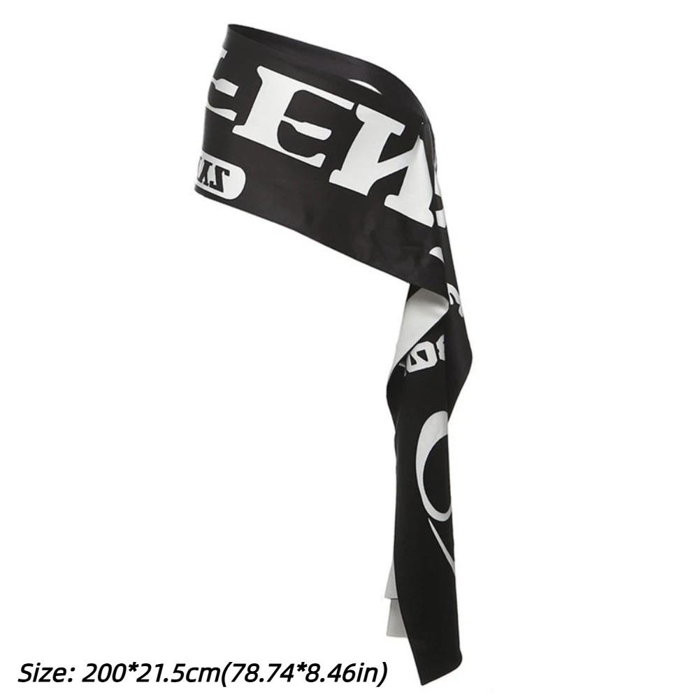 Women Waistband Jazz Dance Belt Widen Hip Scarf Trendy Hip-hop Scarf  for Street Dance