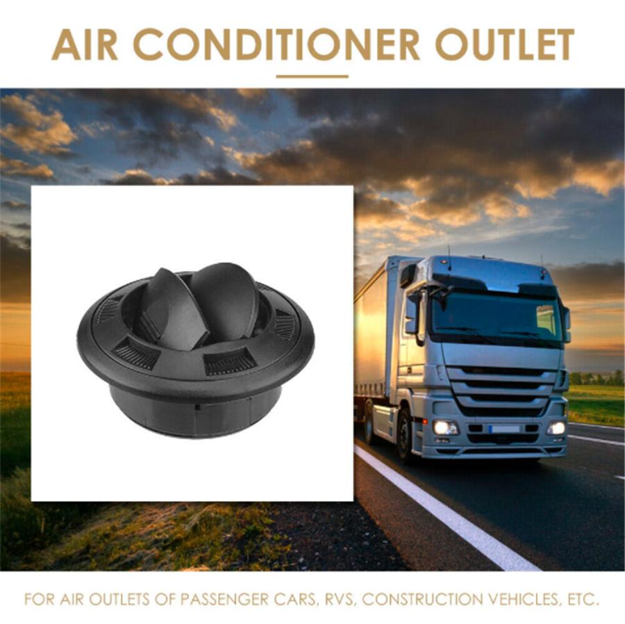 Universal Bus RV Round Air Conditioning Outlet with Honeycomb Grille 75mm 2.95''