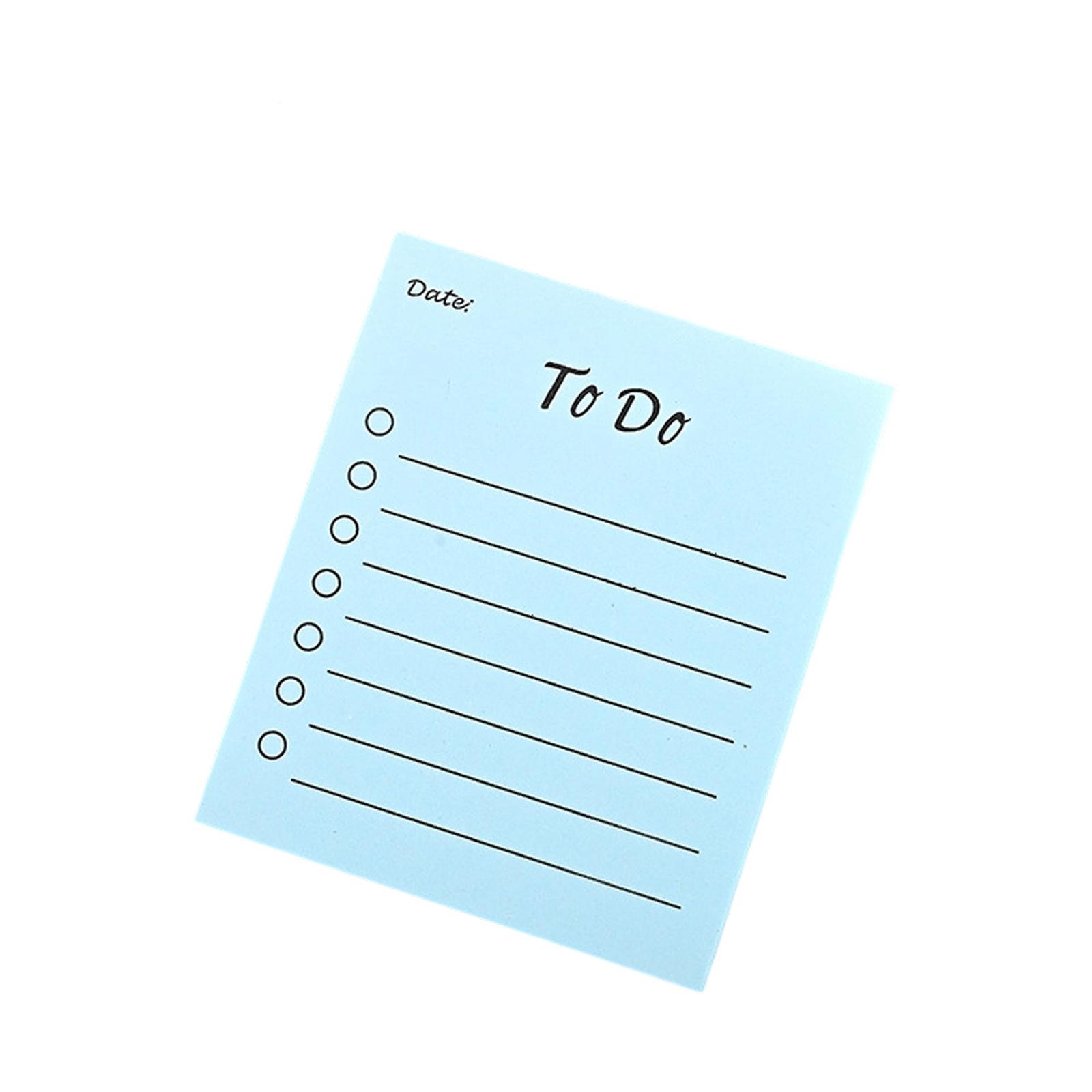 

Блокнот для заметок на подкладке Простые липкие заметки Список дел Липкий блок Блок для письма Милый блокнот Бумажные блоки для школы 7