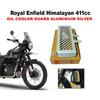 Royal Enfield "OIL COOLER GUARD, ALUMINIUM SILVER" "HIMALAYAN/SCRAM 411cc"