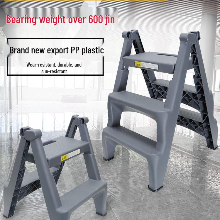 Hopfällbar pall, 2-3 stegs stege för bilvård och tvätt, för hushållsbruk