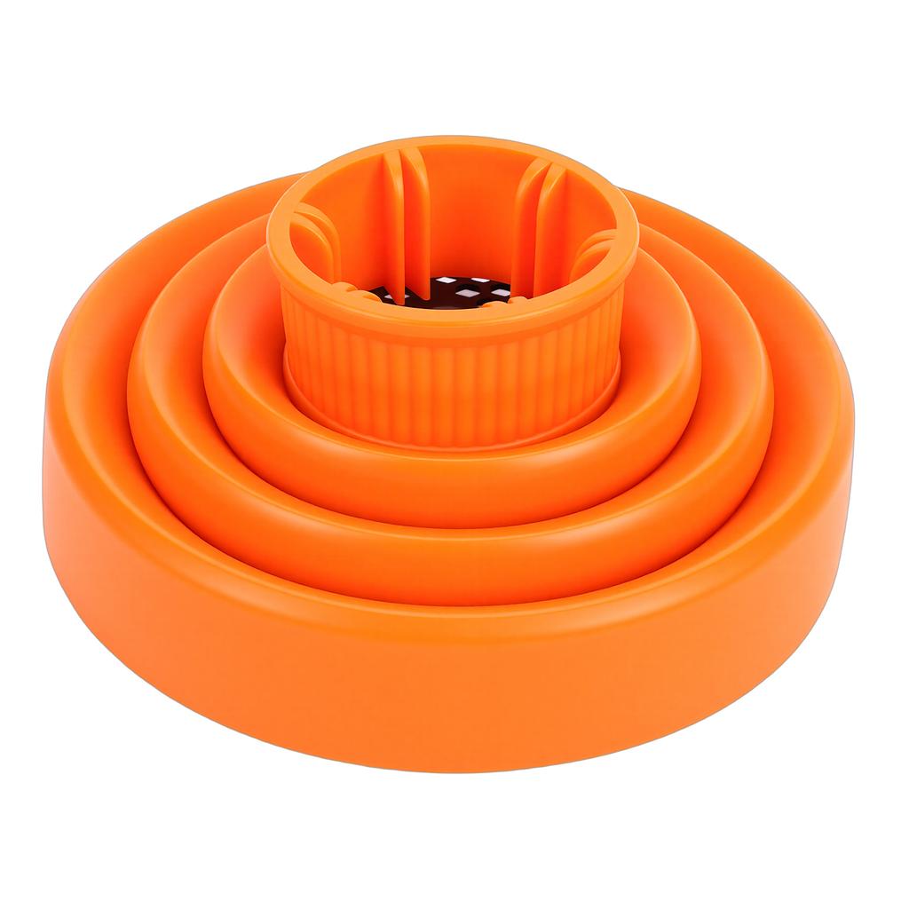 Hair Dryer Diffuser Attachment Silicone Foldable Blow Dryer Diffuser for Curly Hair Orange
