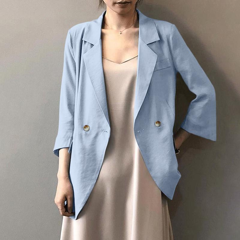Solid Color Loose Long Sleeve Suit