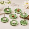 Ceramic Incense Burner Zen Chinese Style Tabletop Incense Base Censer Holder  For Household Aroma