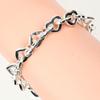 TIFFANY&Co. Heart link Bracelet Wrist Size6.4" Silver925/K18 yellow gold 33.79g Women Used
