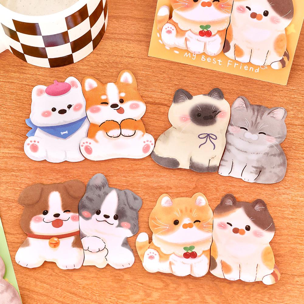 Animal Sticky Notes: Cute Cartoon Memo Pad for Students | High-Value Stationery Gift