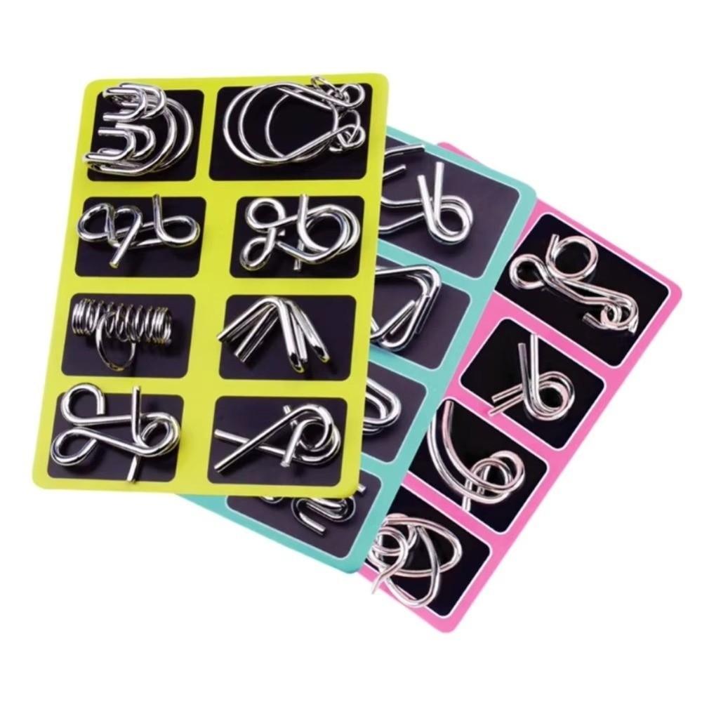 Metal Puzzle Montessori Puzzle Toy 3D Design Brain Teaser Toy Intellectual Toys Kids Adult