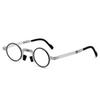 Portable Reading Glasses Hd Folding Middle-aged And Elderly Reading Glasses For Men And Women Imitation Retro Ultra-light Circle