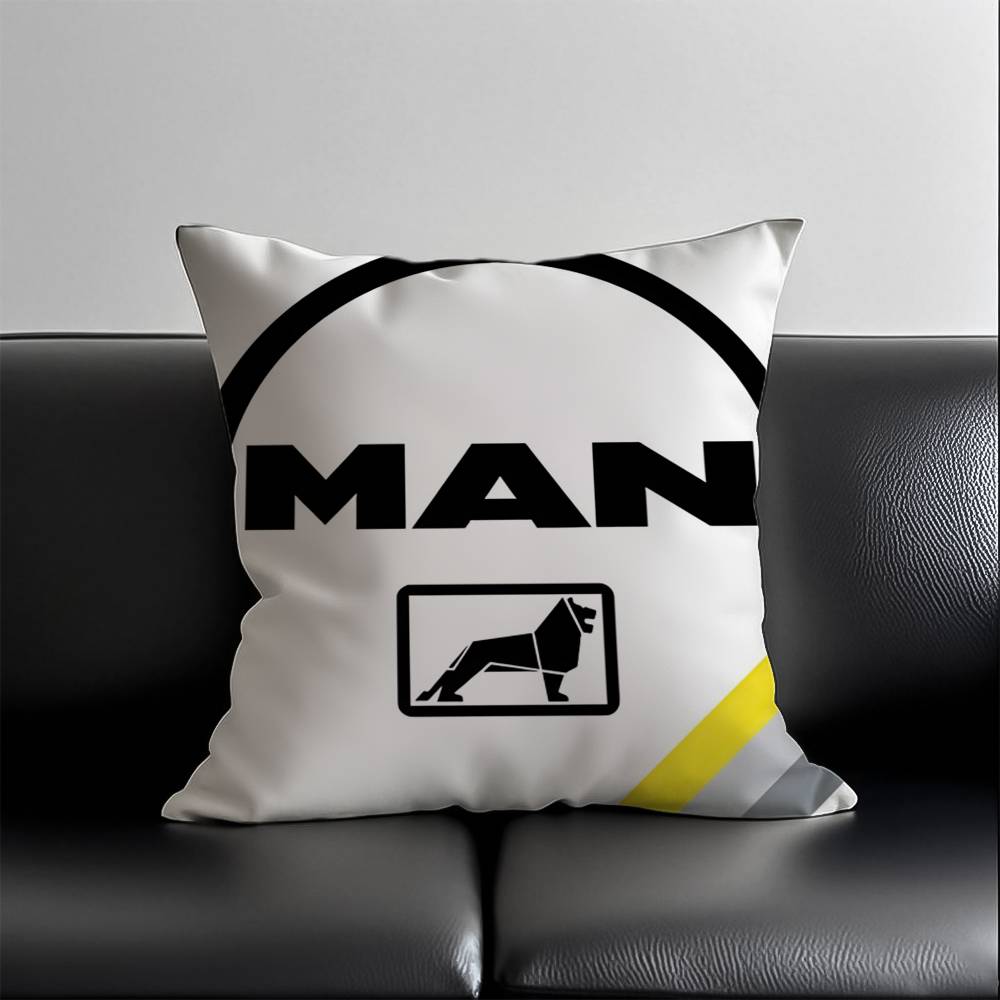 M-Mans Truck Pillow Case Skin-Friendly And Comfortable Fabric Pillowcase Lnvisible Lilky Zipper