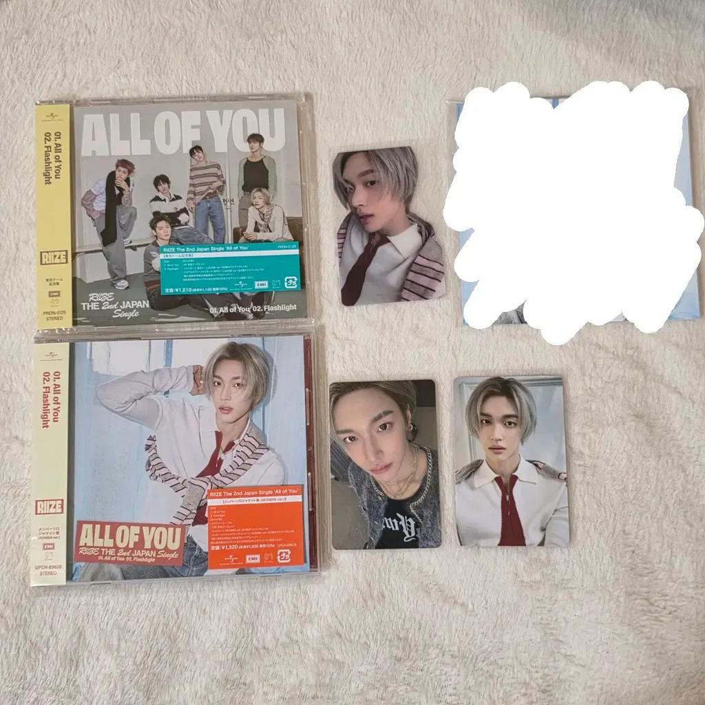 RIIZE (including Poka) All of you single Tokyo Dome commemorative edition + Won Bin solo personal jacket edition