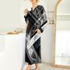 Women's Nightgown Long Loungewear V-neck Nightdress With Pockets