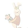 Adorable Easter Bunny Wooden Table Decor with Stable Base - Lightweight and Charming
