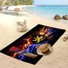 Lyon FC Personalized Printed Beach Towel Soccer Logo Support Custom Name Text Absorbent Towel For Sport Travel Special Gift