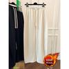 Spring Gray High-Waisted Casual Women's Wide-Leg Sweatpants