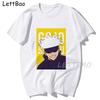 Harajuku Japanese Anime Jujutsu Kaisen Manga T Shirt Women Kawaii Cartoon Gojo Satoru Graphic Tees Unisex