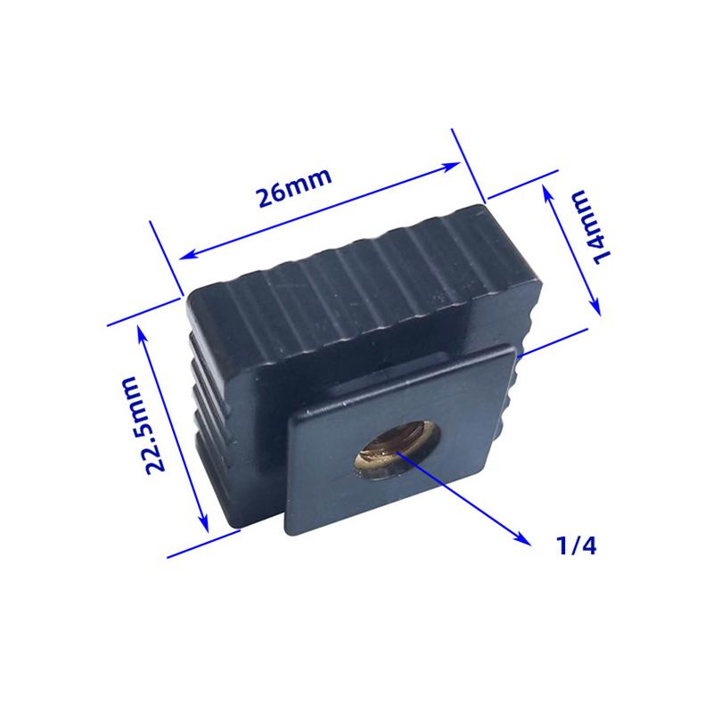 Speedight Flash Cold  Shoe Bracket Mount Adapter 1/4" Screw For Studio Speedight Tripod Flash  Shoe Mount Adapter