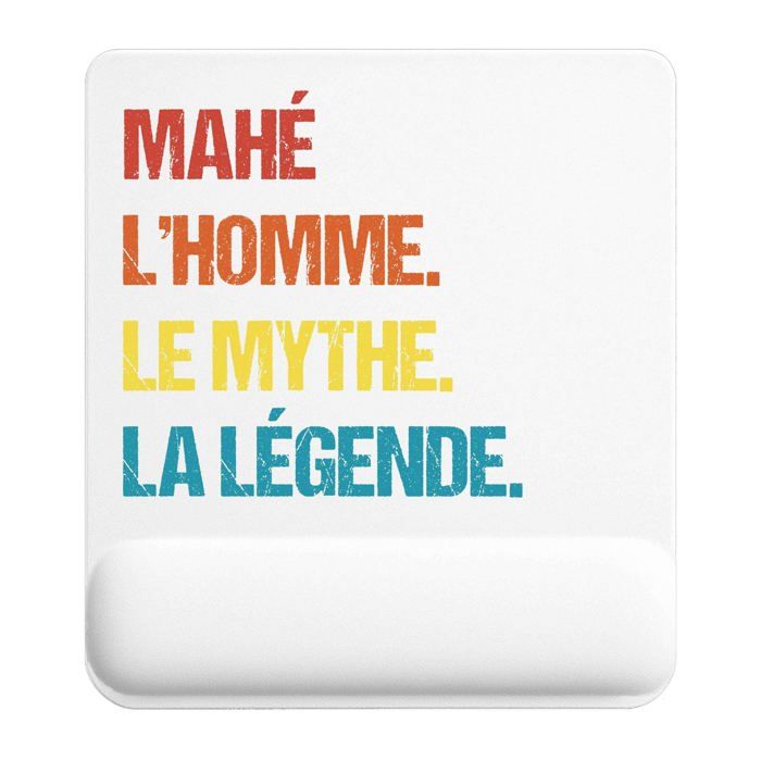 Tapis de souris - PLANETEE - Mahé Mythe Légende Vintage - 22×18 cm - Surface lisse antidérapante - Sublimation HD