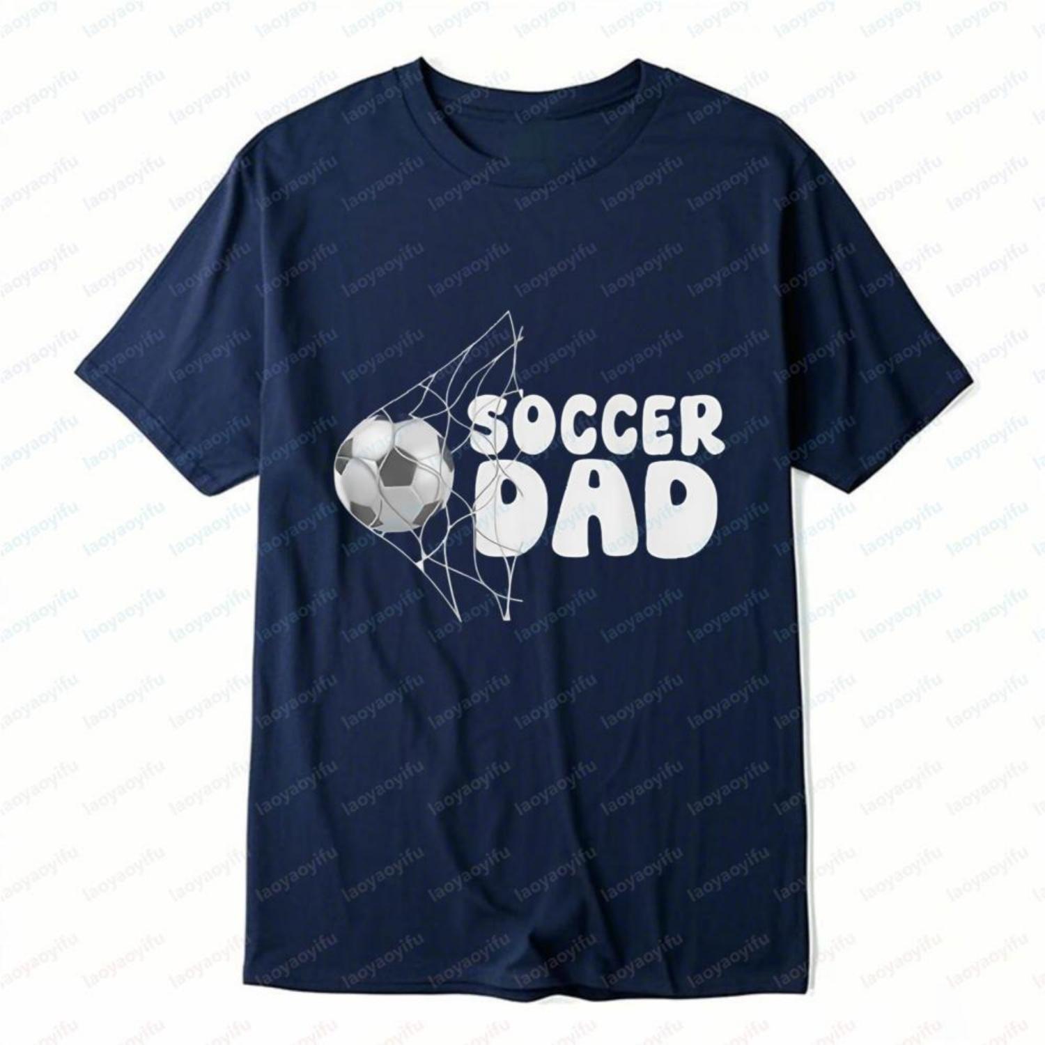 

Soccer Dad TShirt Homme Fun Goal Net Design Casual Cotton Tee Sports Events Fan Vintage Classic Fashion Trend Mens Clothing XXXXXL чорний