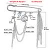 Fashion Creative Pins Tassel Personality Commuter 1pc Elegant Festival Gifts Women Star And Crescent Fashion Clothing Pendants Accessories Brooches