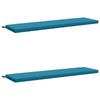2 Piece Bench Cushions SOEST 2 Pcs. 100percent  Polyester Sky Blue