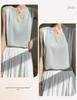 2025 Women's V-neck Ice Silk Camisole - Summer Mesh Base Layer Top