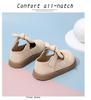 Princess Style Girls' Leather Shoes for 1-3 Year Olds, Breathable and Fashionable Children's Footwear