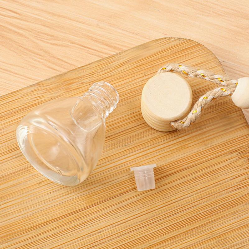 Auto Lufterfrischer Autoparfüm Clip Ätherisches Öl Diffusor Lüftungsschlitz Leere Glasflasche Dekoration Aromatherapie Glasflasche 1 Stück
