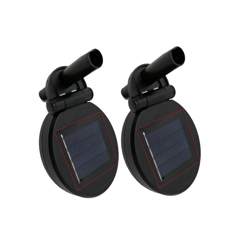 

2 шт. солнечная панель светодиодный пол сменные верхние части наружные светильники аксессуары запасные части дорожка домашний подвесной декор своими руками