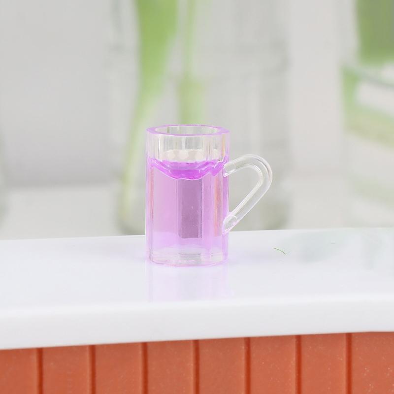 

10 шт. Миниатюрная винная чашка, кружка для пива, бутылка вина, модель из смолы, кукольный домик для мебели, домашнего декора, игрушка