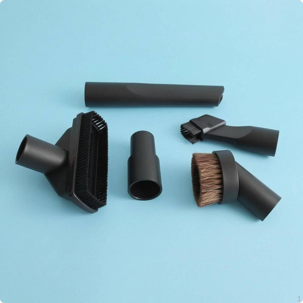 5 Pieces Vacuum Attachment Set MultiPart Nozzle Dense Bristles