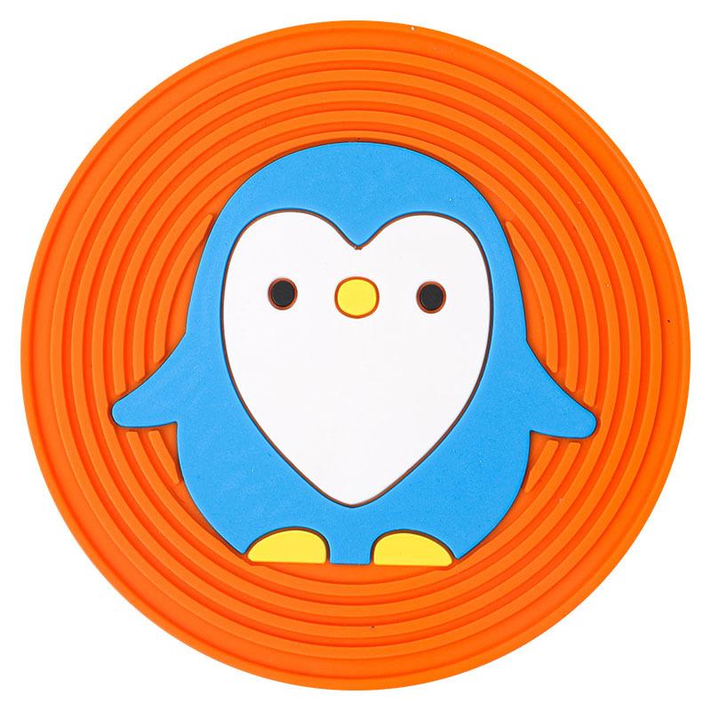 Süße kreative Cartoon-Tier-Untersetzer Haushalt rutschfest Wärmeisolierung Silikon-Schüsselmatte hitzebeständig und verbrühungssicher Esstischmatte Teetasse